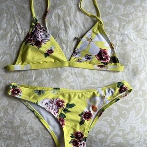 Floral Triangle Bikini